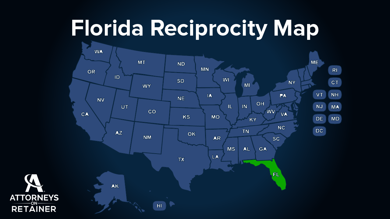 Florida Reciprocity Map